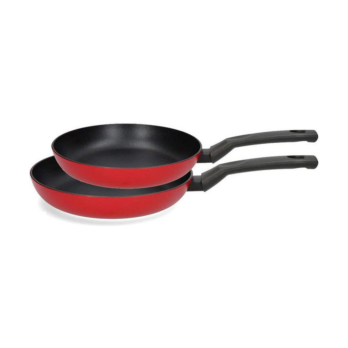 Pfannenset Fagor Schwarz Rot Aluminium